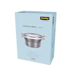Alternative view of Cacerola Media Castey Artic de Acero Inoxidable Tricapa con Tapadera Reversible