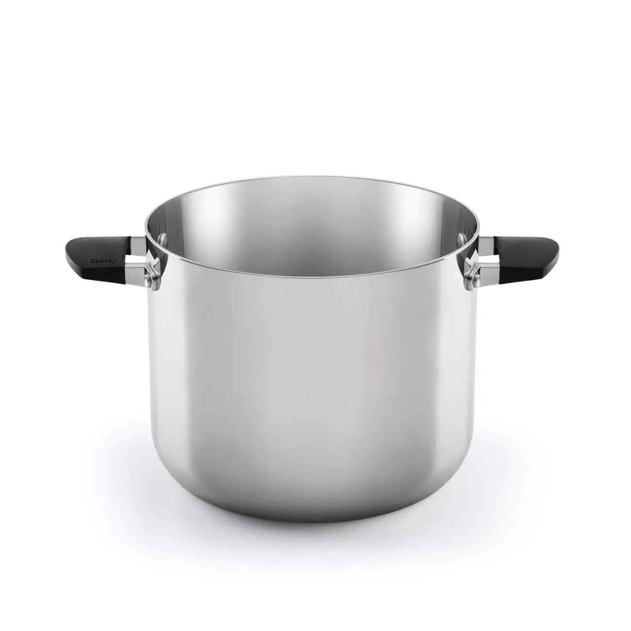 Castey Baltic Induction High Saucepan with Lid and Silicone Handles Trimetal Stainless Steel