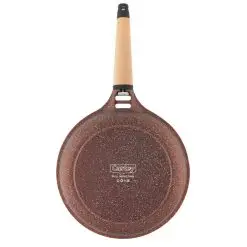 Vista alternativa de Sartén Castey Terracota de Aluminio Fundido con Antiadherente con Relieve y Mango Desmontable