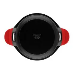 Vista alternativa de Cacerola Alta Castey Induction Antiadherente de Aluminio Fundido con Tapadera y Asas Integradas de Silicona