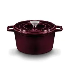 Cacerola Alta Castey Cocotte de Hierro Fundido Esmaltado con Tapadera (Colección Purple Sapphire)