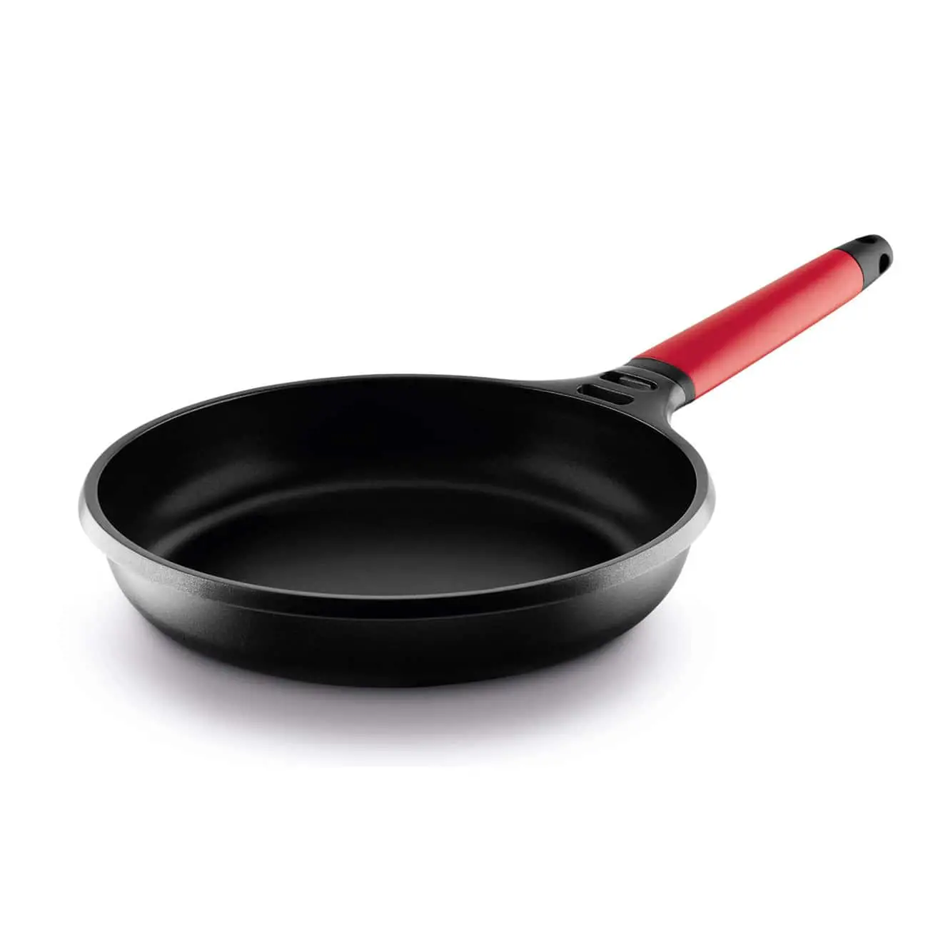 Castey Induction frying pan with removable red handle Sartén Castey Induction con mango desmontable rojo