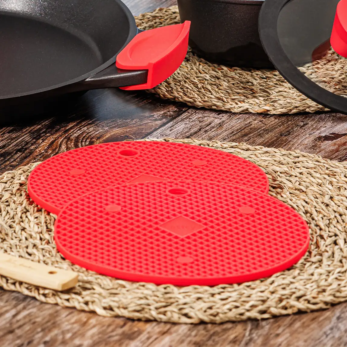 Set de 2 salvamanteles imantados