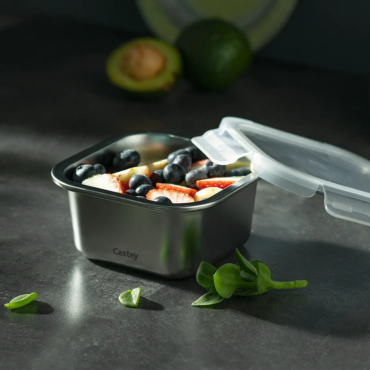 Envases de acero inoxidable herméticos y antiderrames con tapa de silicona, aptos para microondas, horno y congelador