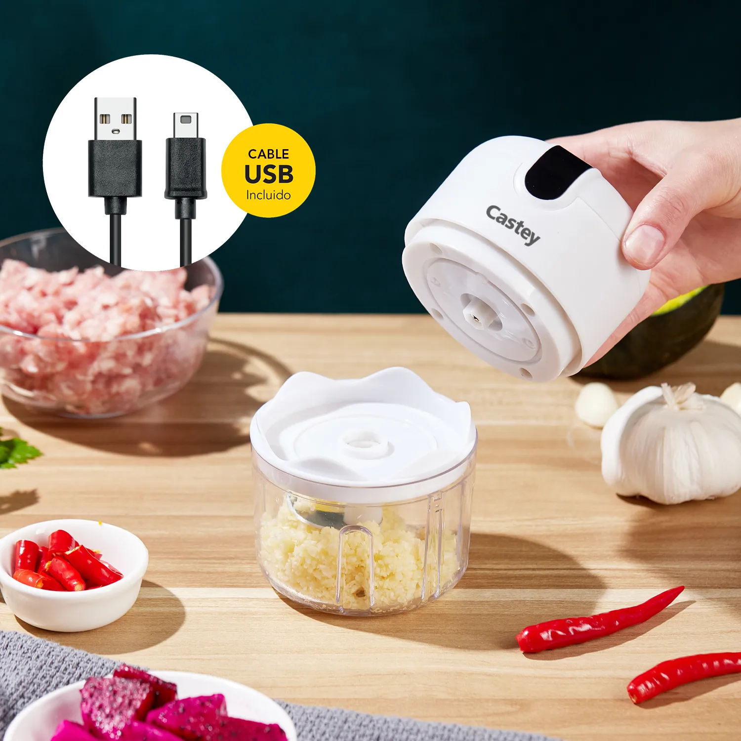 Mini picador de verduras