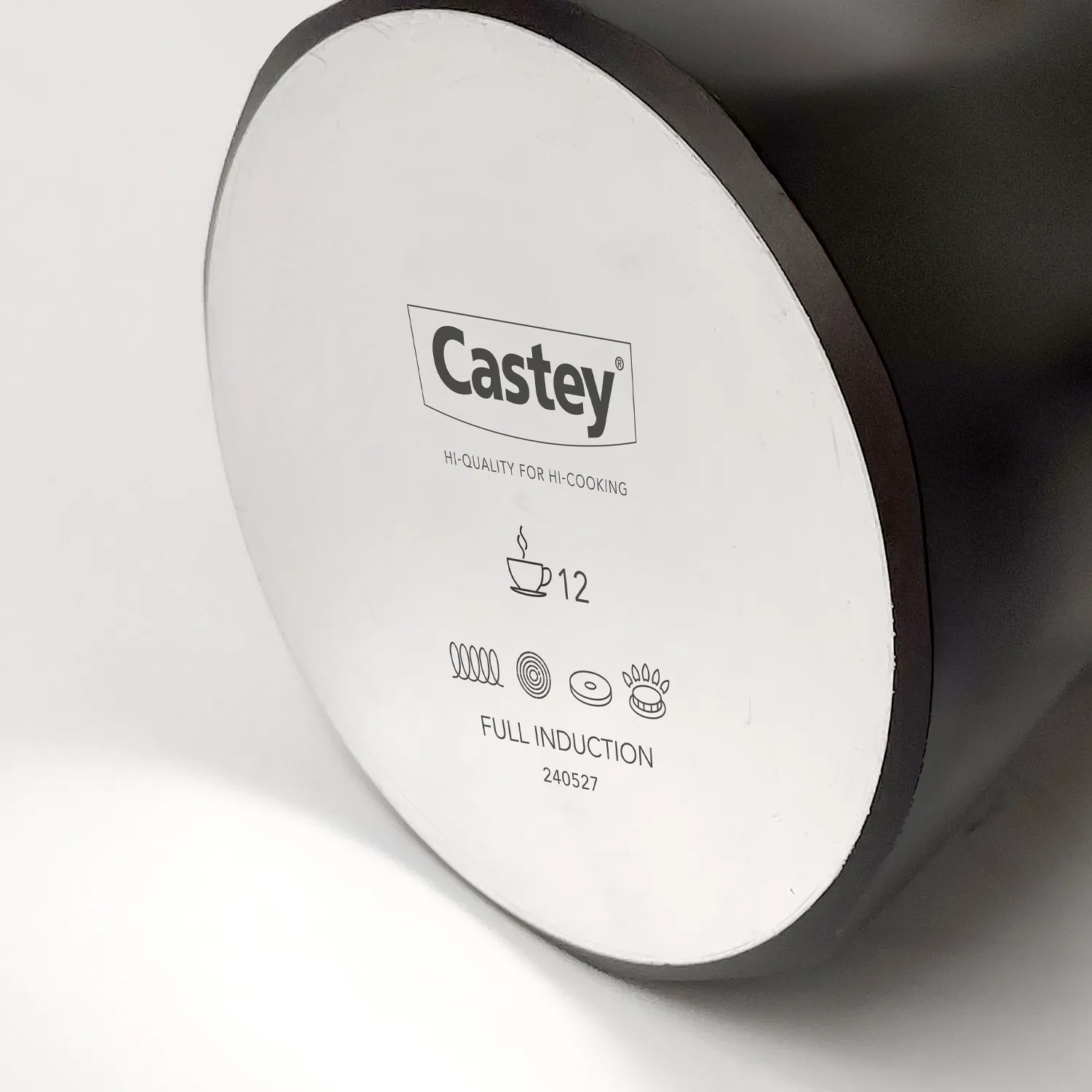 Cafetière italienne à induction complète – Compatible avec toutes les plaques de cuisson Con base Full Induction, compatible con todos los tipos de cocinas.