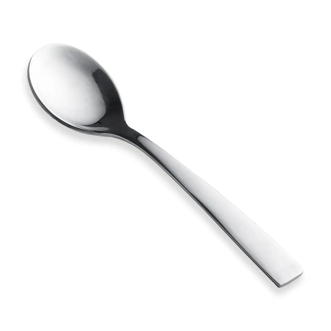 Pack de 3 cucharillas de acero inoxidable sobre fondo blanco