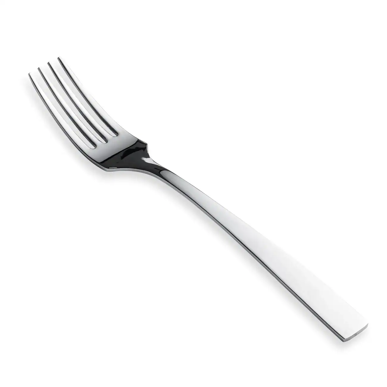 Set de 6 tenedores de acero inoxidable con diseño elegante