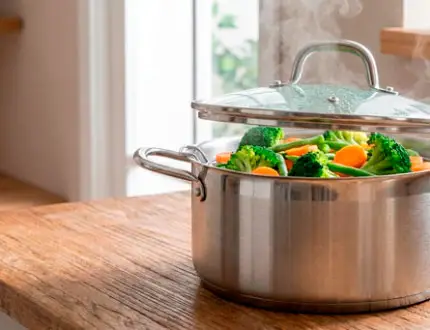 Ollas con tapa Castey para una cocción al vapor uniforme y eficiente