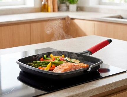 Asadores Castey con superficie estable para una cocción uniforme a la plancha